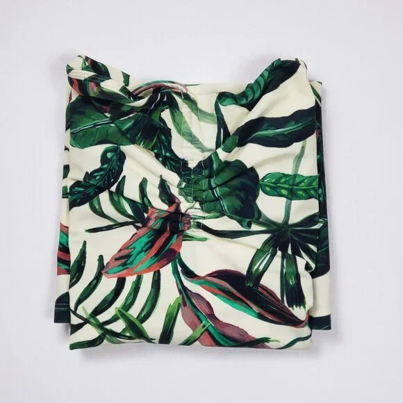 Andie Swim The Waikiki Dress Ivory Palm Tropical Print Summer Dress - Pick Size - Picture 15 of 16